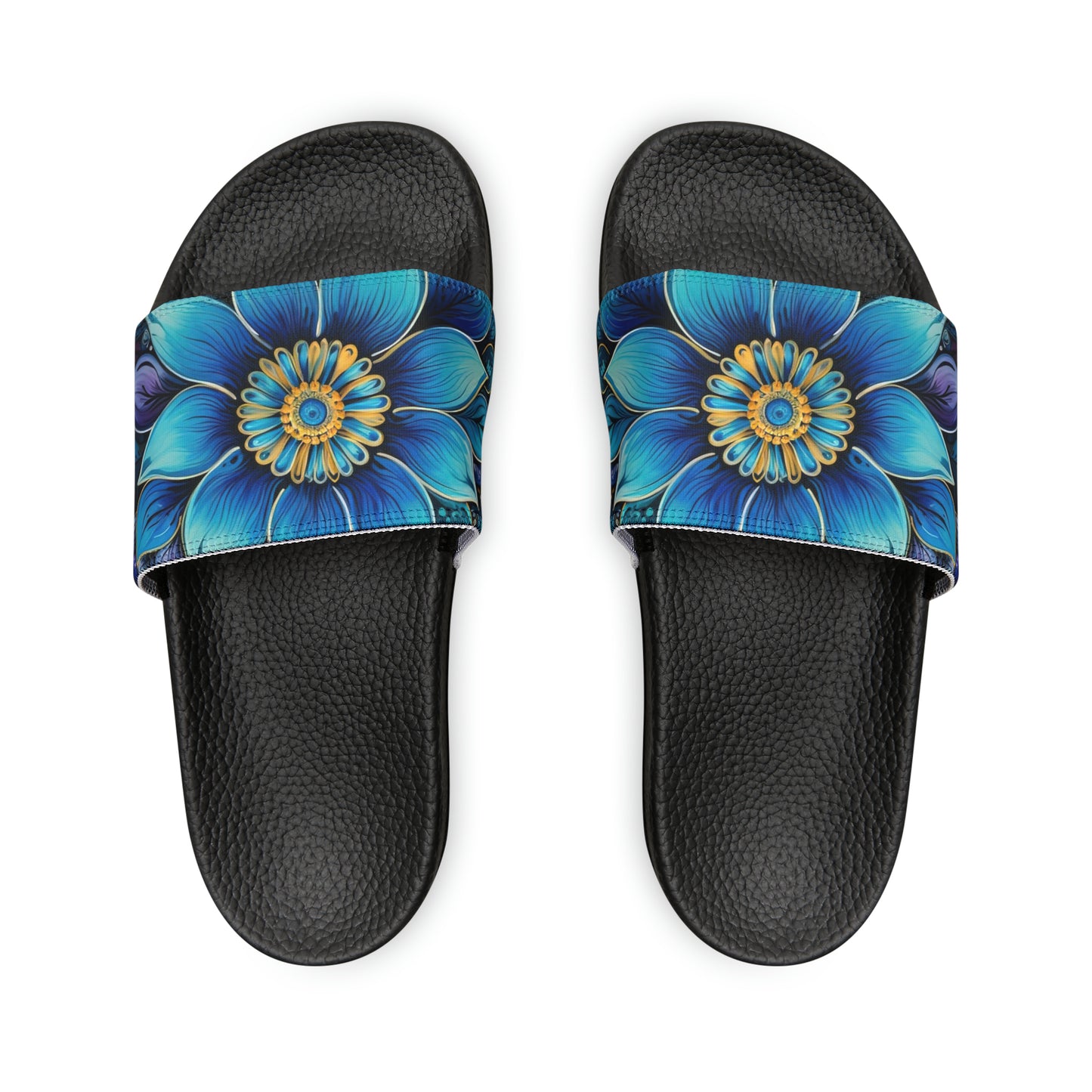 Blue Floral Mandala - Artsy Slides