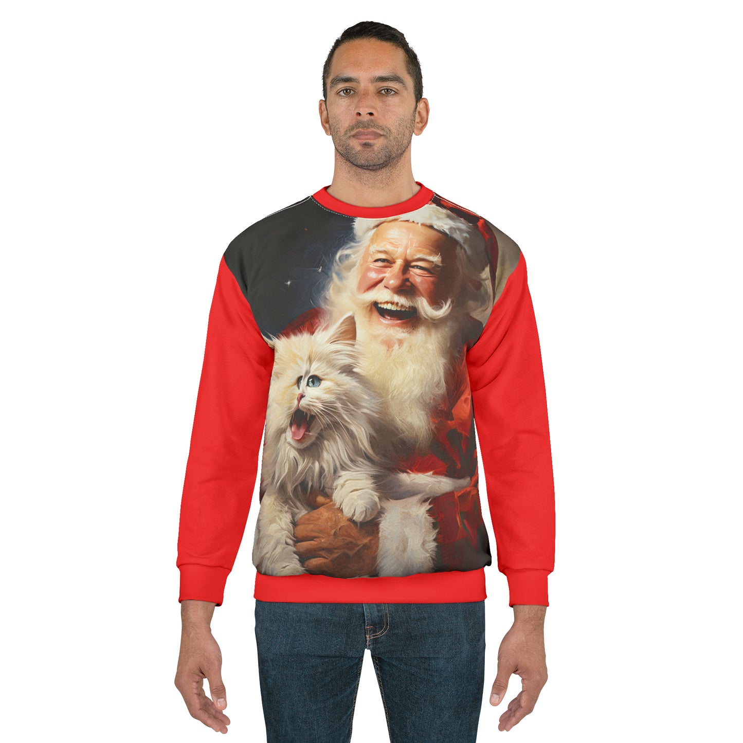 Santa Cat - Artistic Sweatshirt