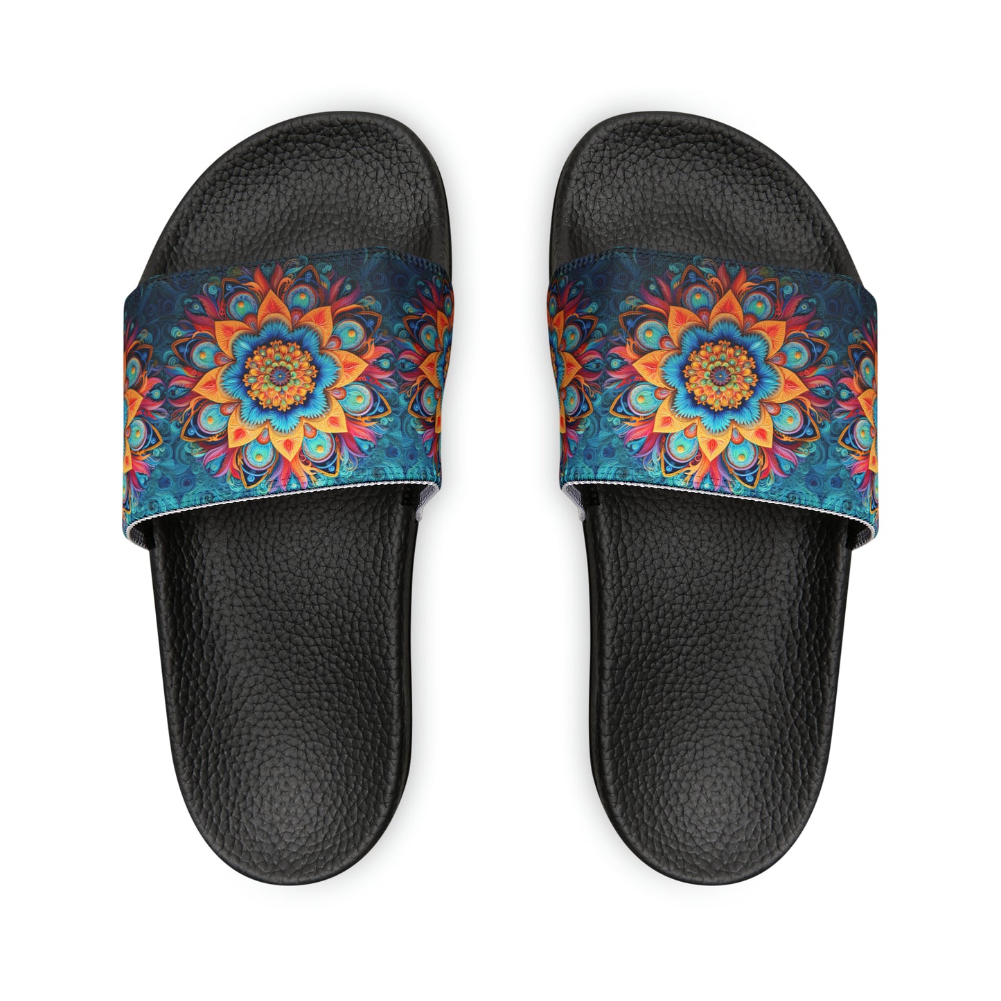 Floral Mandala - Men's Slides