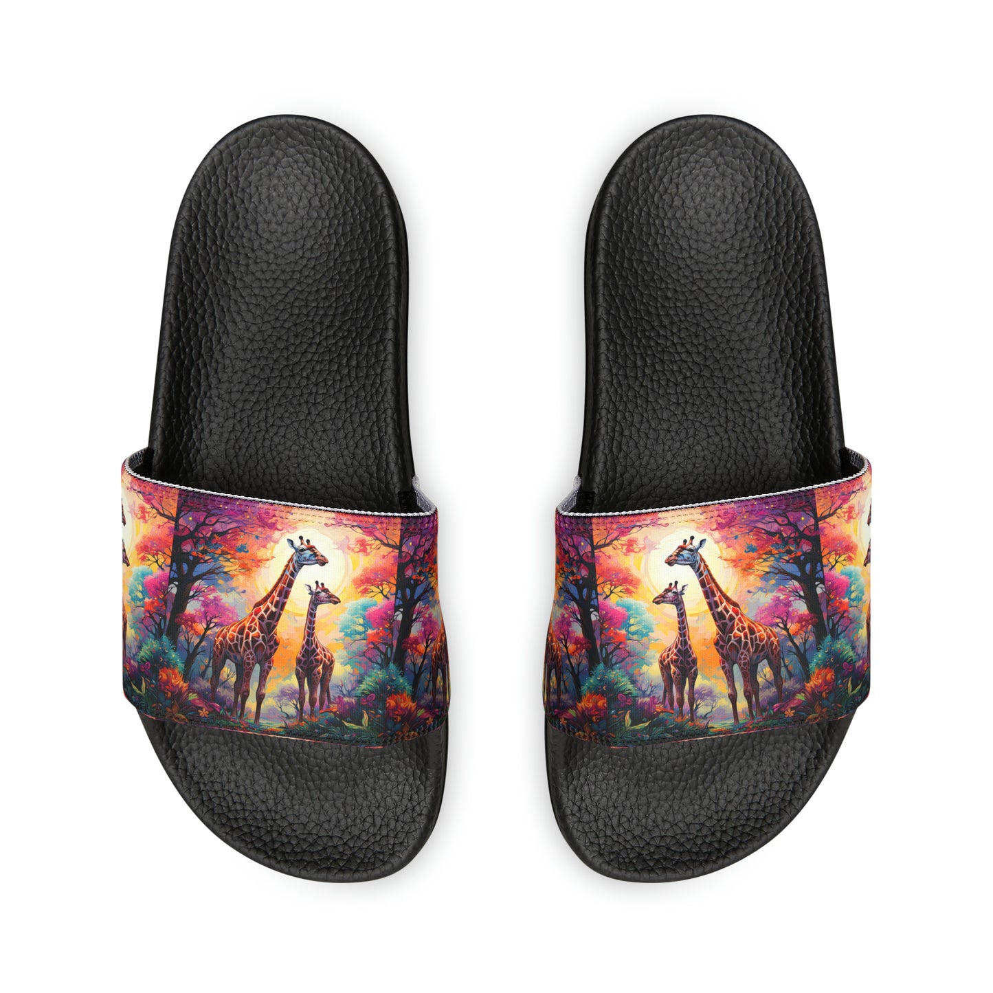 Giraffe Sunrise - Men's Slides
