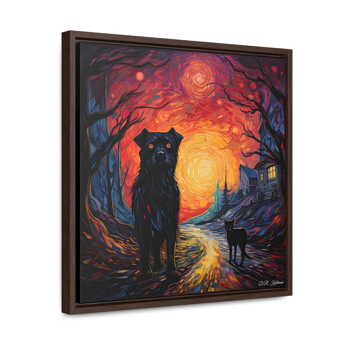 Scary Night on Canvas