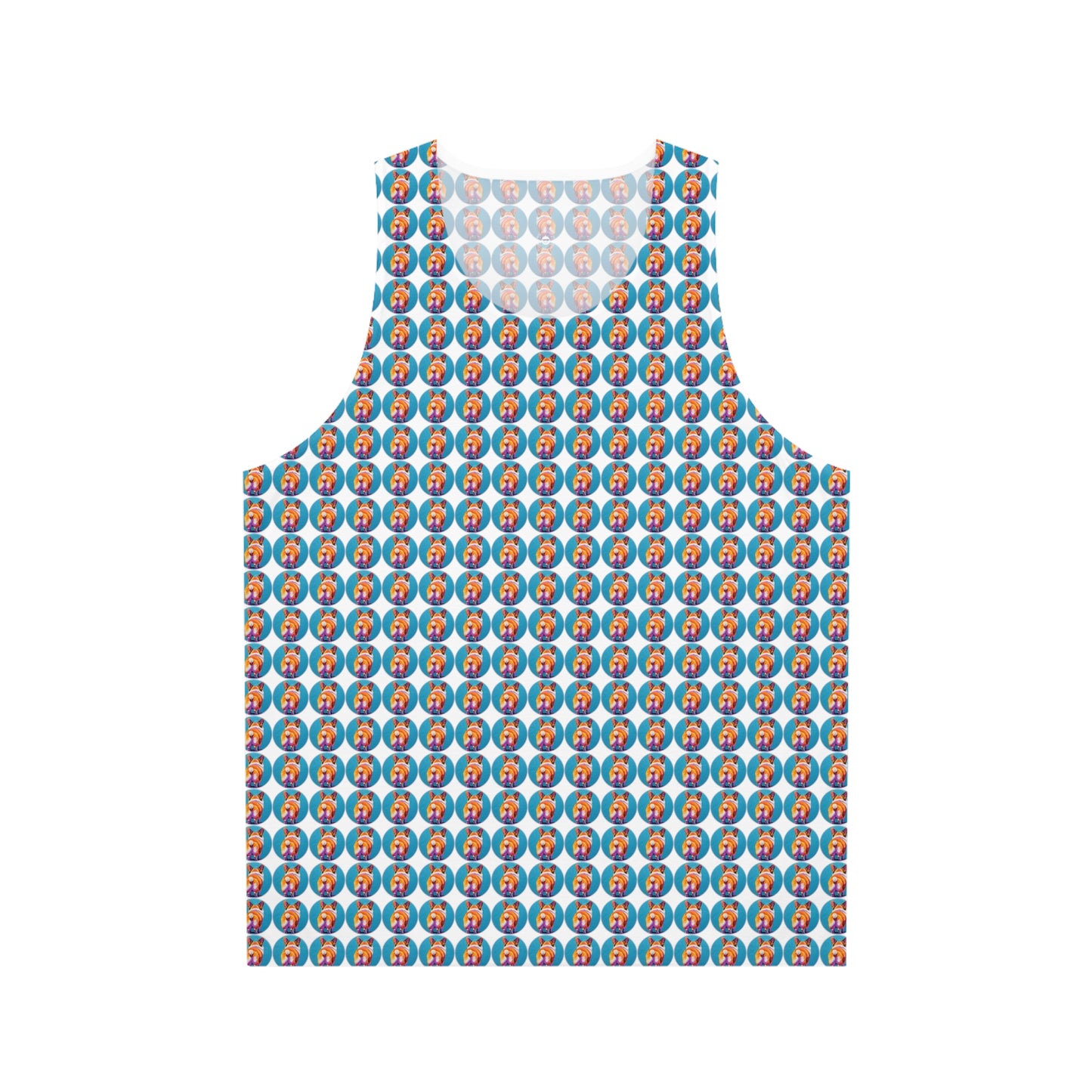 Corgi Butt Dots in White - Tank Top