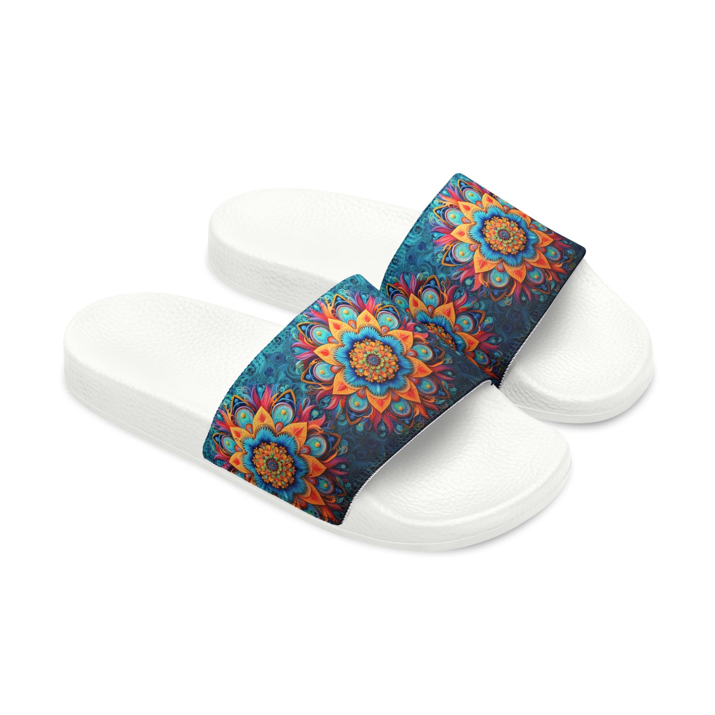 Floral Mandala - Men's Slides