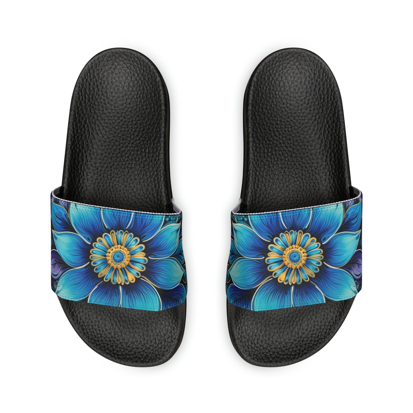 Blue Floral Mandala - Artsy Slides