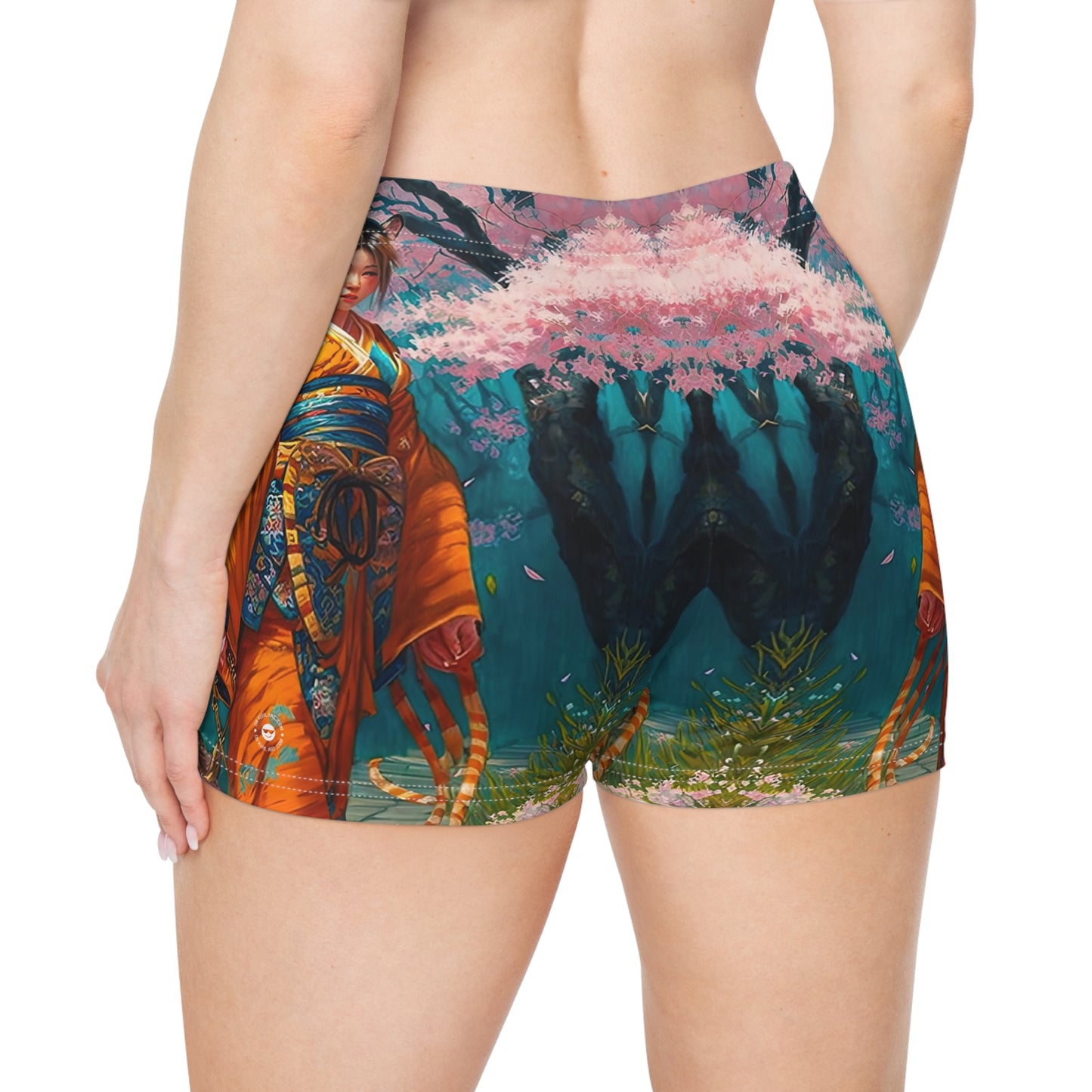 Cherry Blossom Tiger Geishas - Artistic Shorts