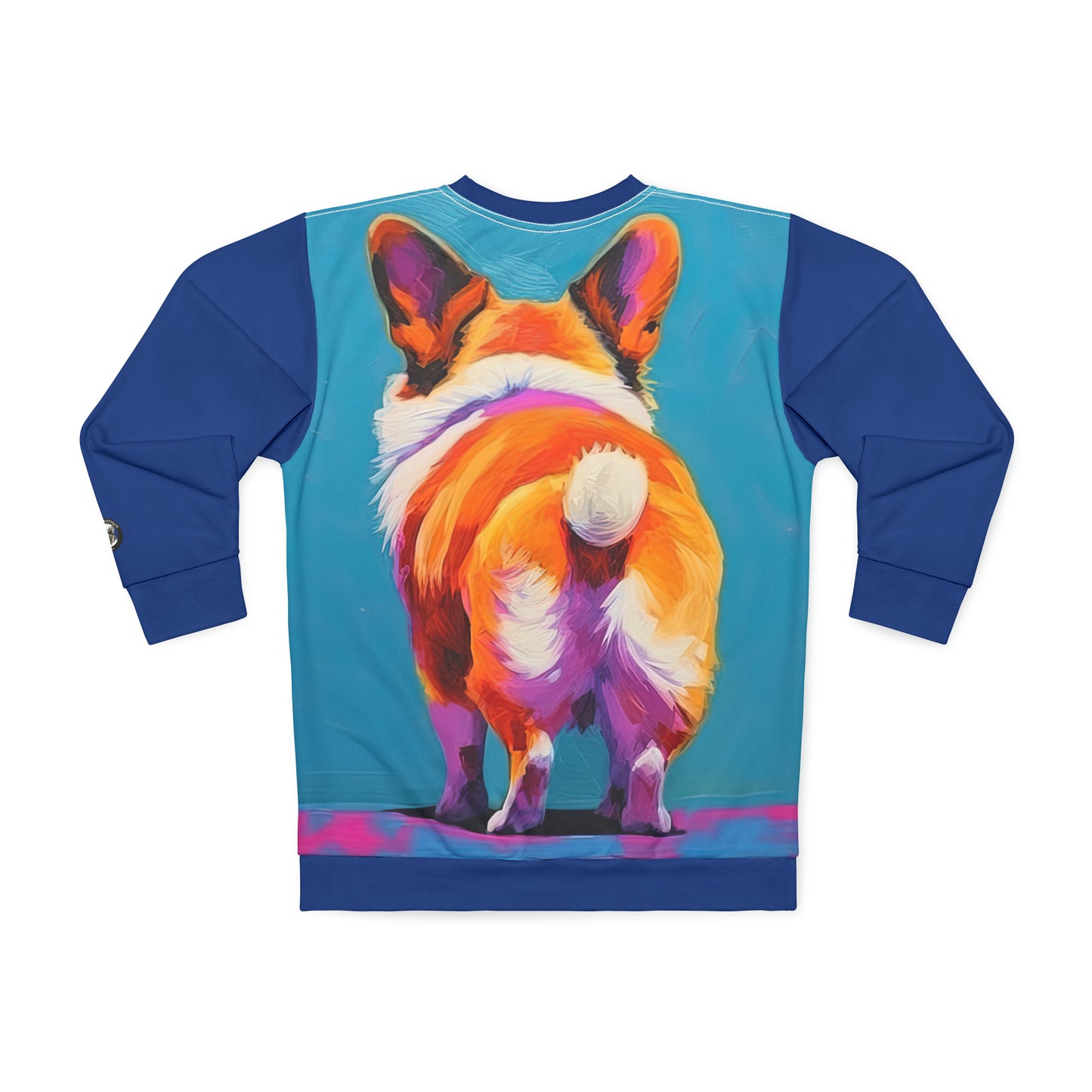 Corgi Butt in Blue - Artistic Sweatshirt