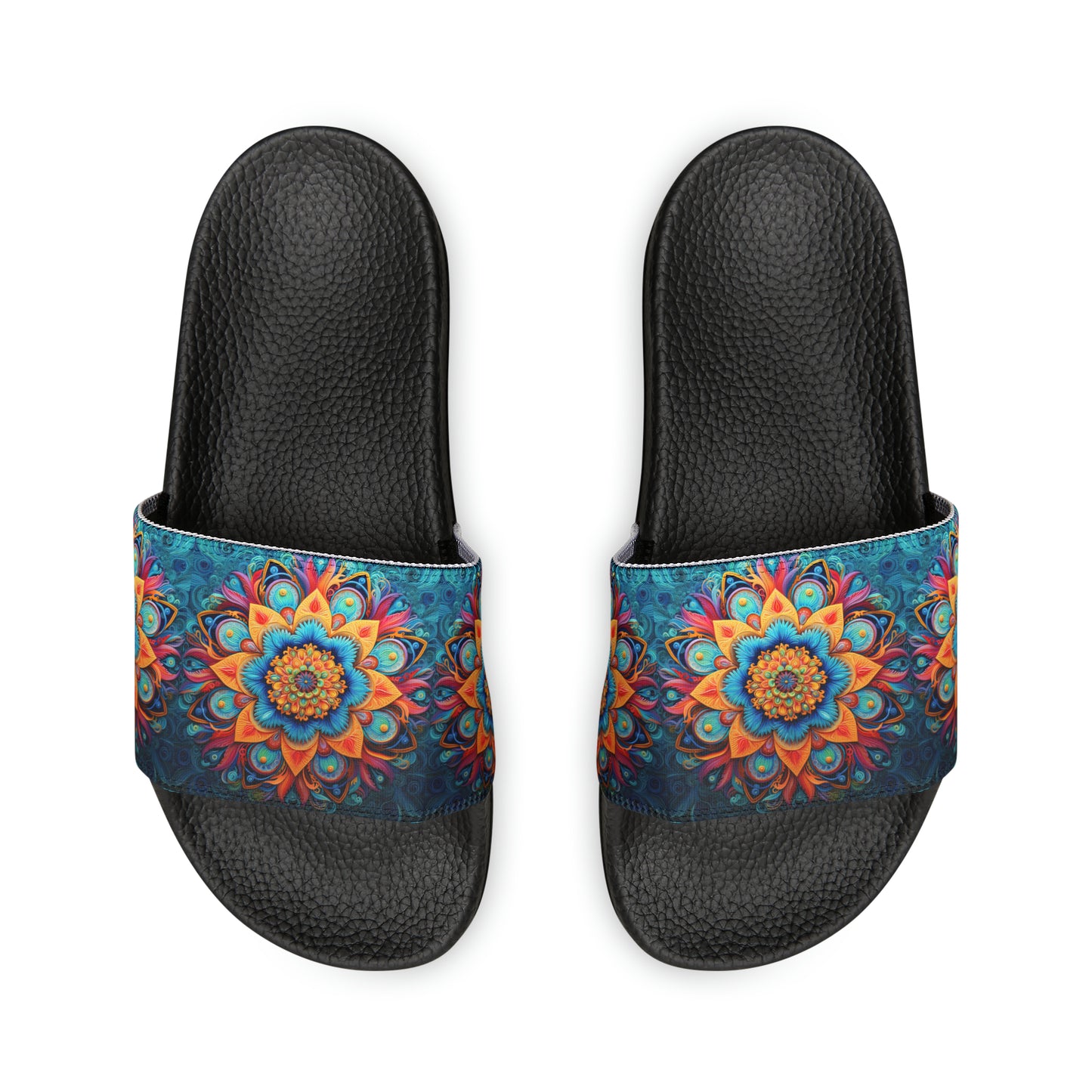 Floral Mandala - Men's Slides