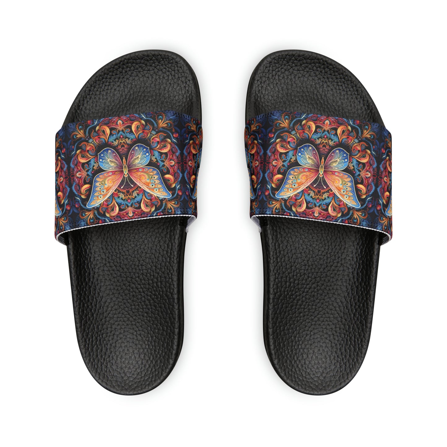 Butterfly Mandala - Men's Slides