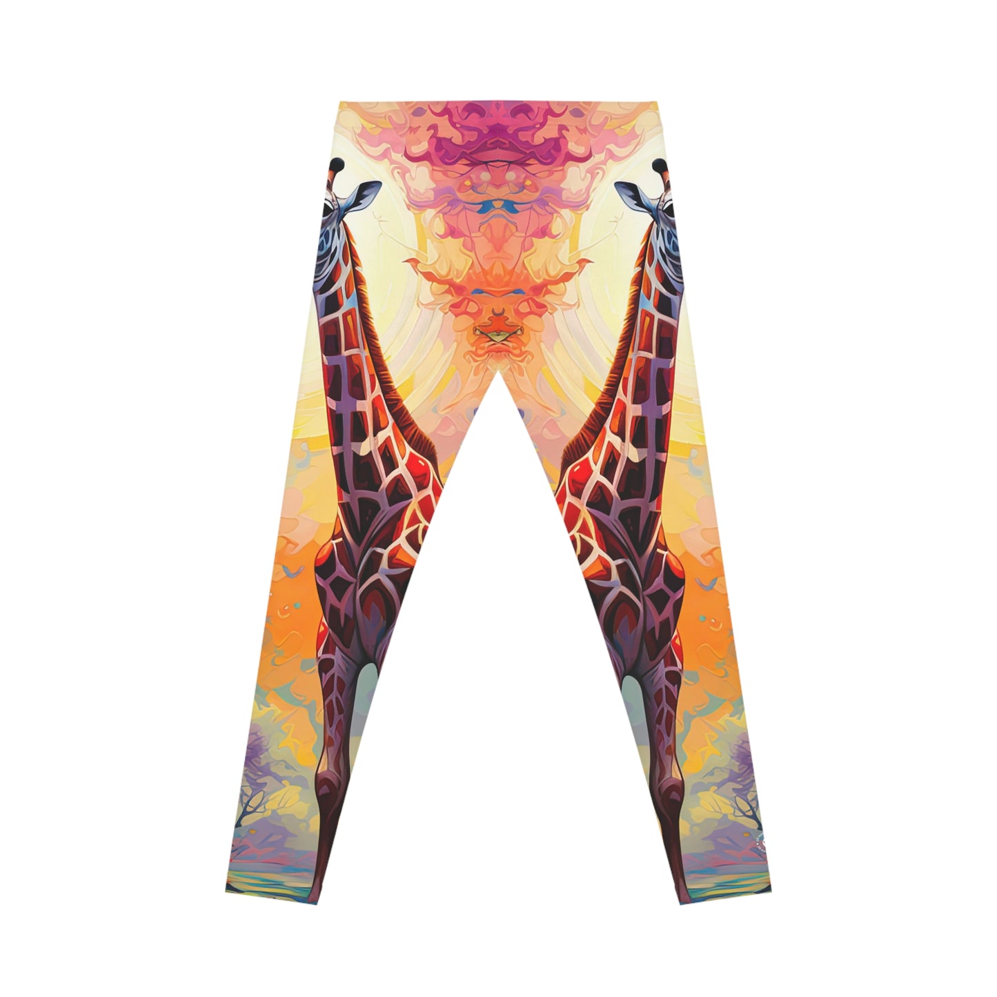 Giraffe Sunrise - Artistic Leggings