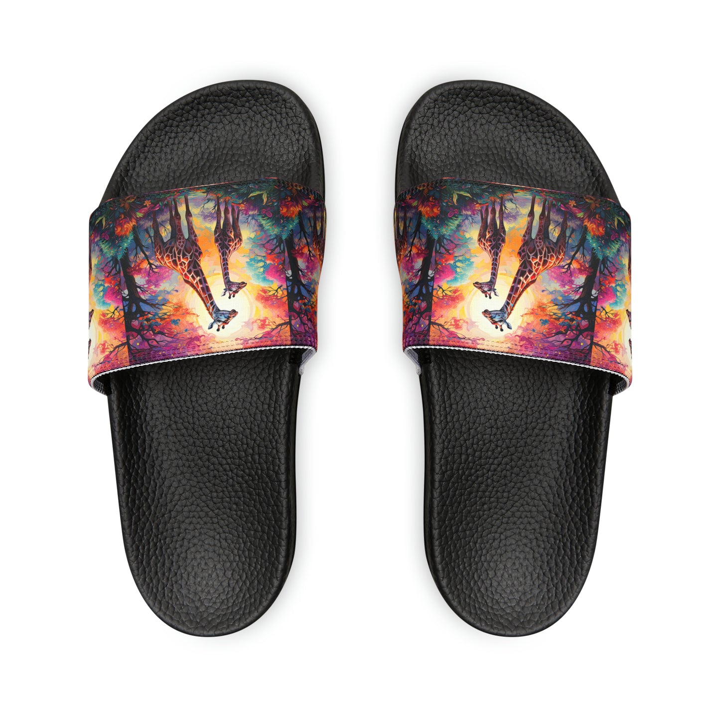 Giraffe Sunrise - Men's Slides