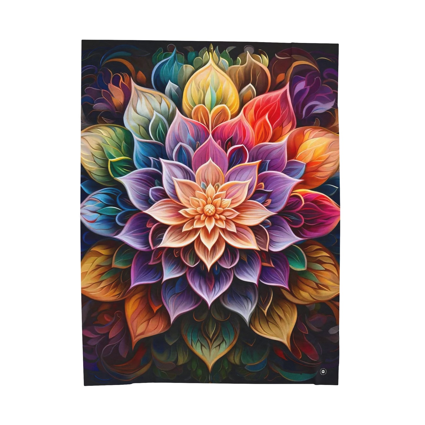 Lotus Mandala - Artsy Throw Blanket