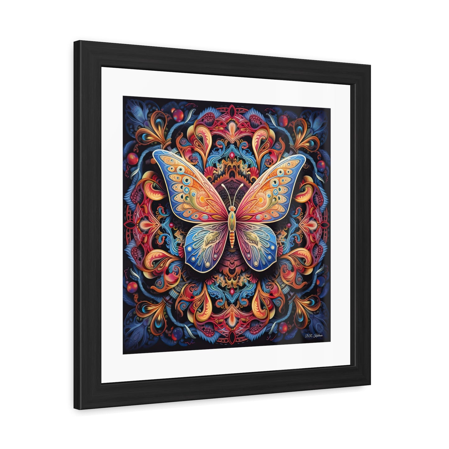 Butterfly Mandala - Framed Fine Art Print