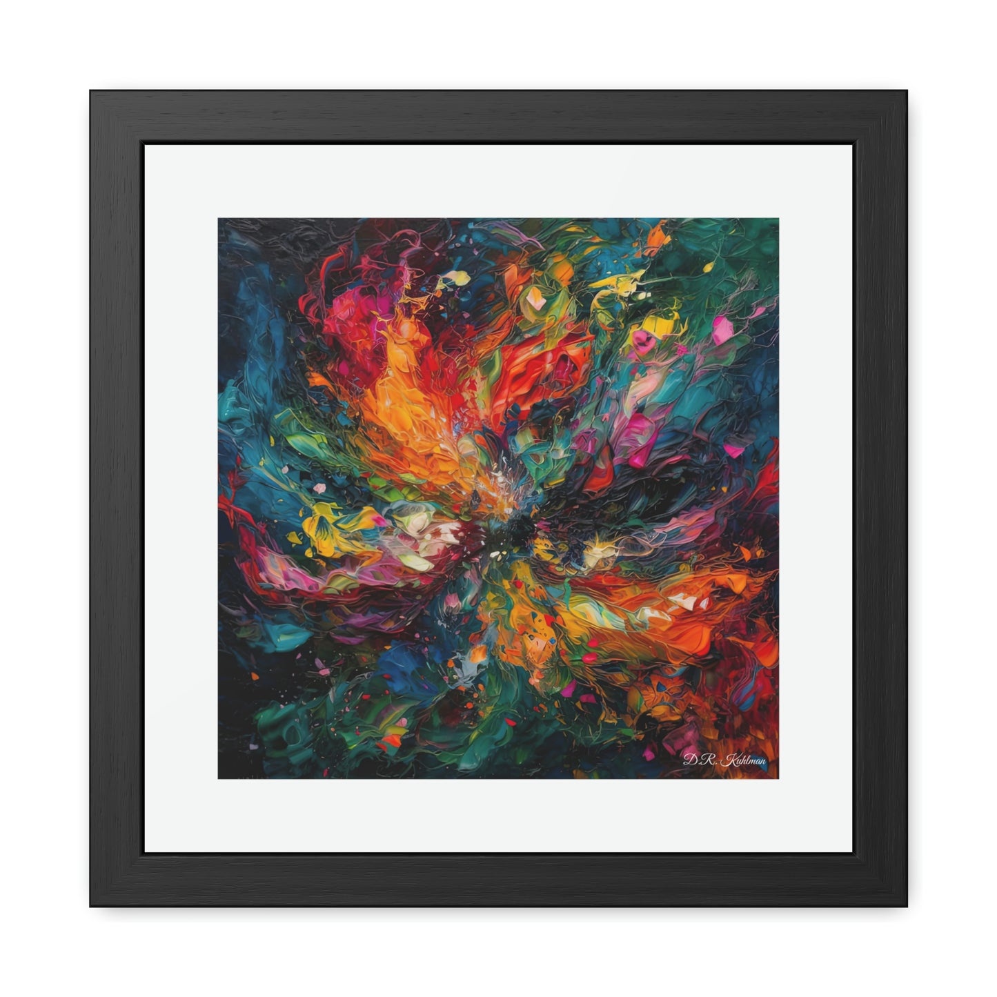 Colorized Dark Energy - Framed Fine Art Print