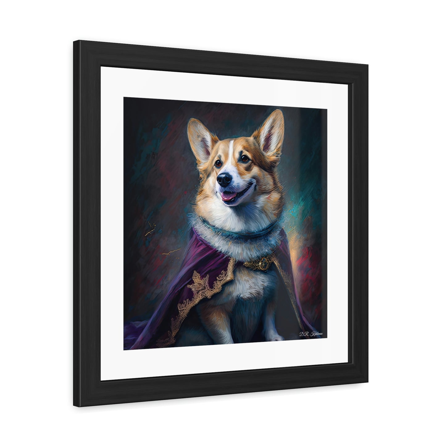 Corgi Royalty - Framed Fine Art Print