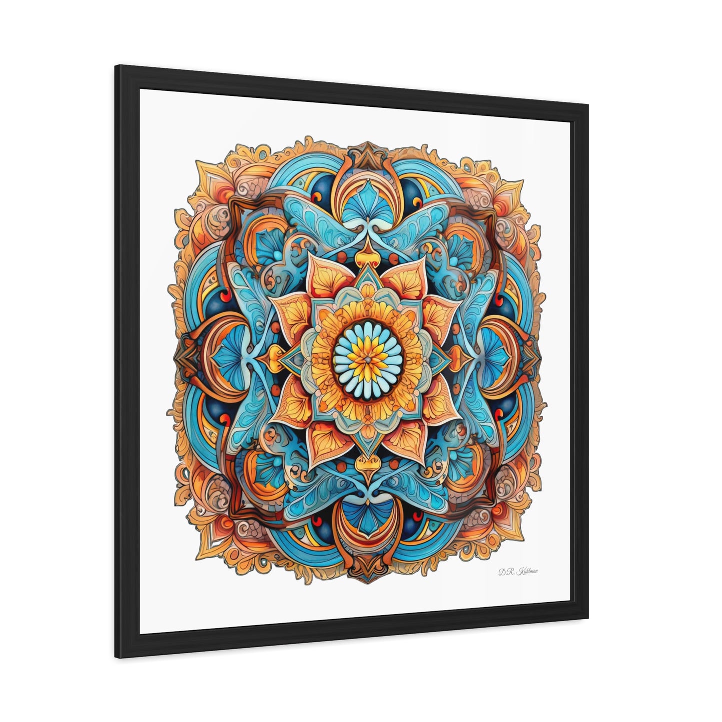 Winged Mandala - Framed Fine Art Print