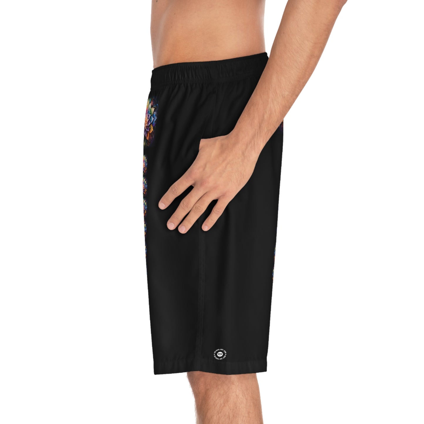 Lotus Mandala Trail - Artistic Board Shorts