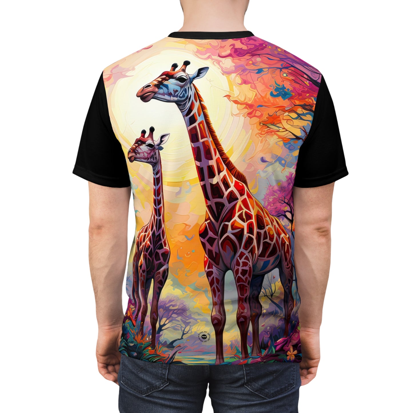 Giraffe Sunrise - Fashion Tee