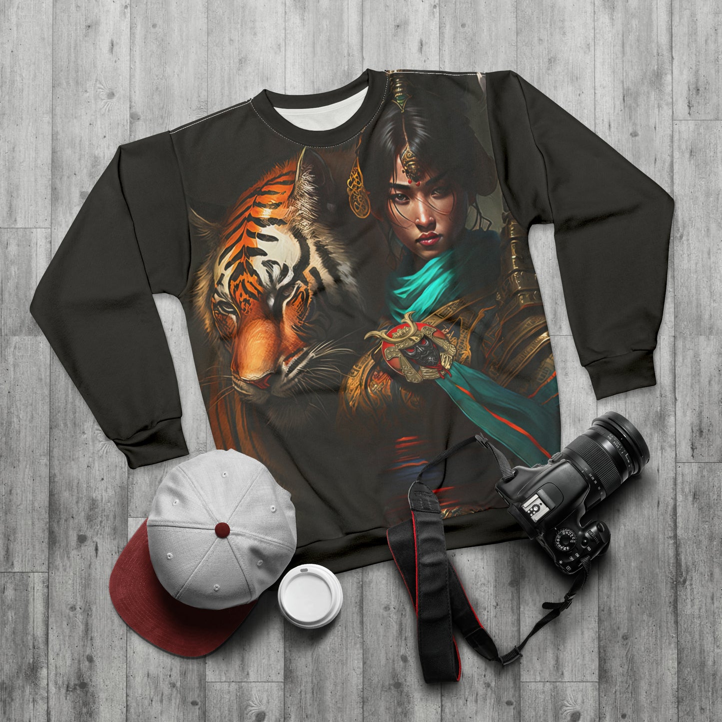 Bengal Tiger Goddess - Artistic Sweatshirt