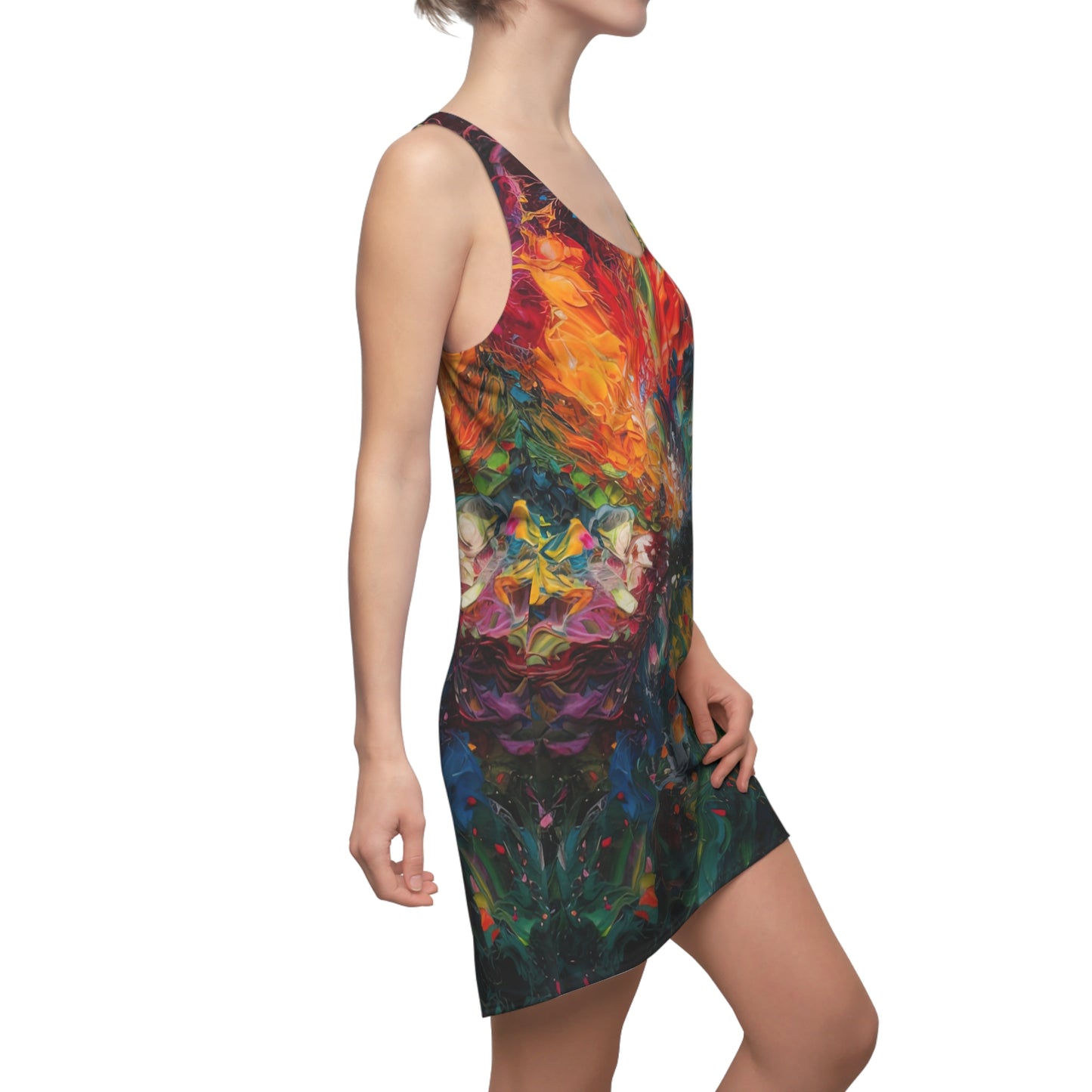 Colorized Dark Energy - Artistic Racerback Dress