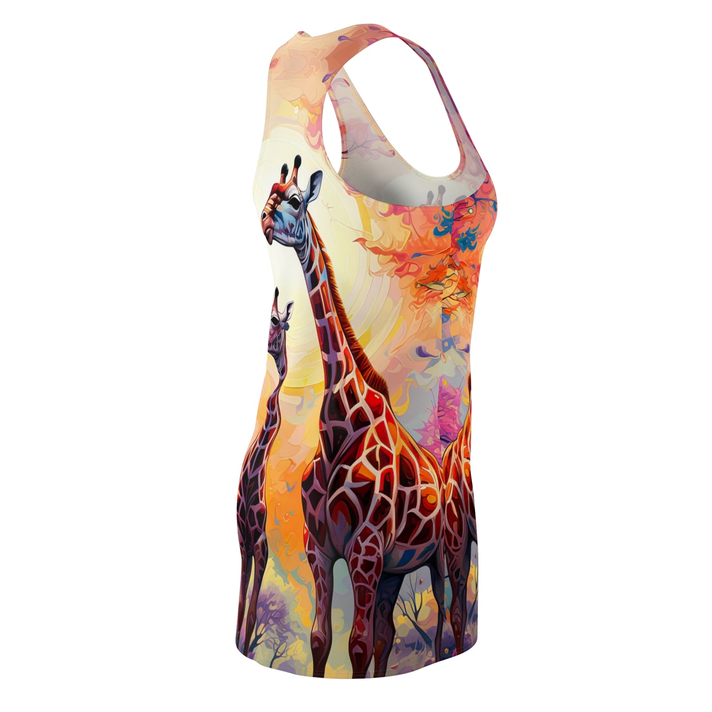 Giraffe Sunrise - Artistic Racerback Dress