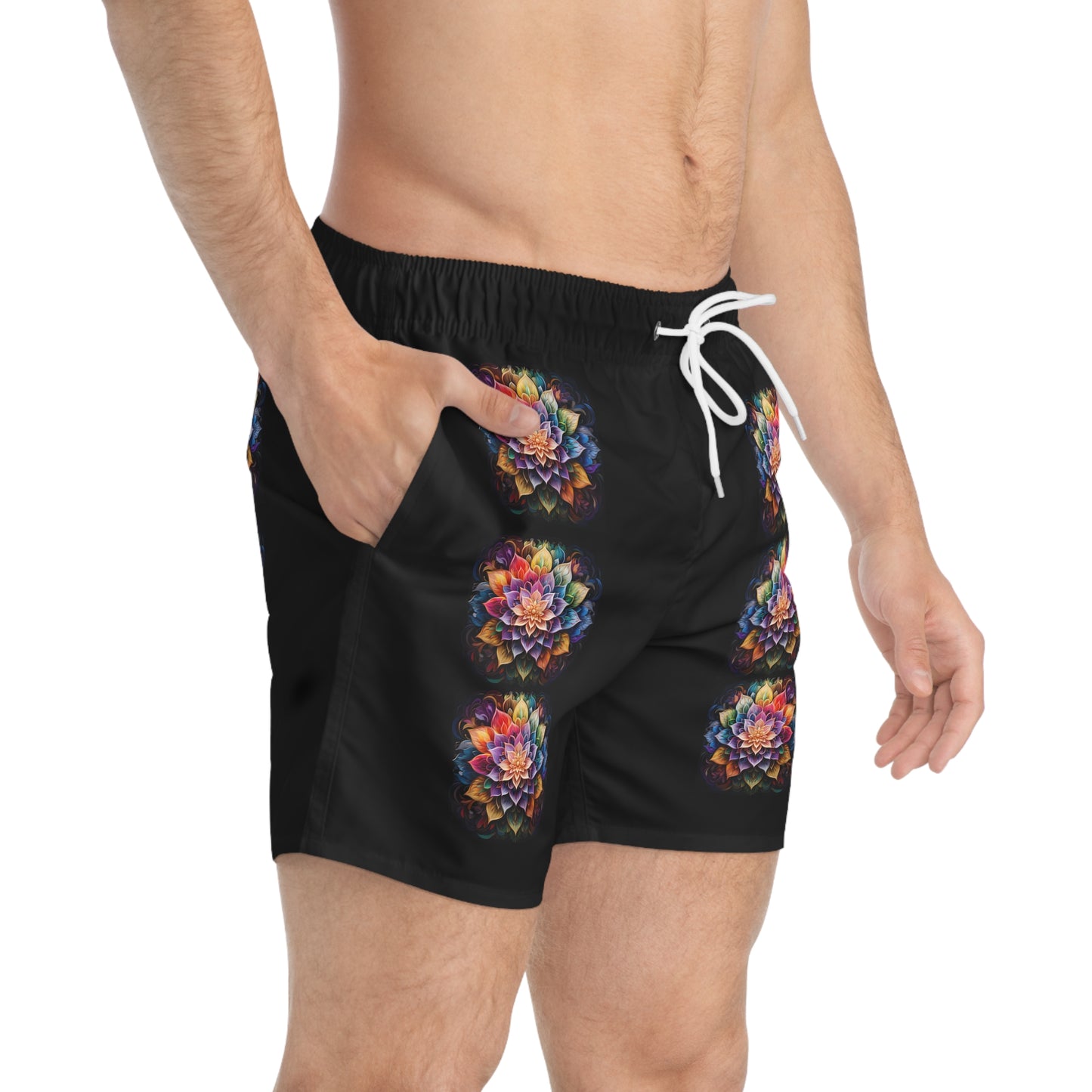 Lotus Mandala Trail - Artsy Swim Trunks