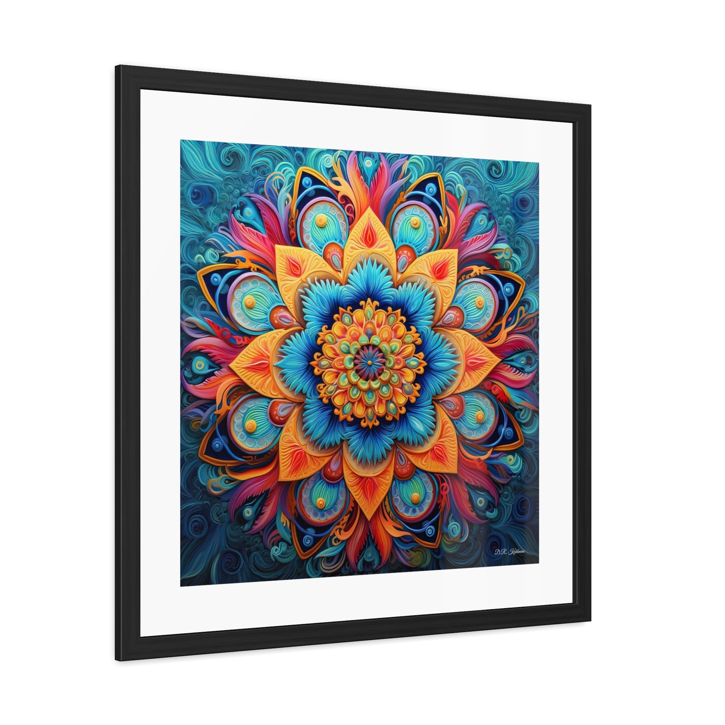 Floral Mandala - Framed Fine Art Print