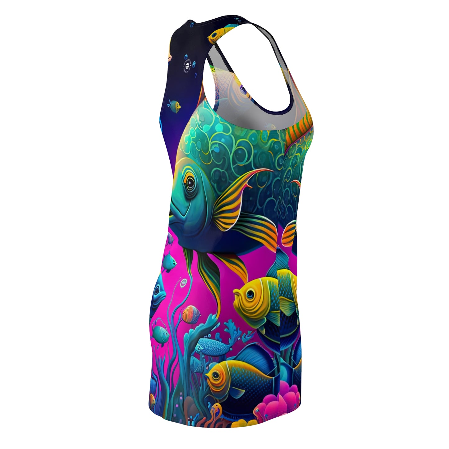 Fish Faceoff - Artistic Racerback Dress