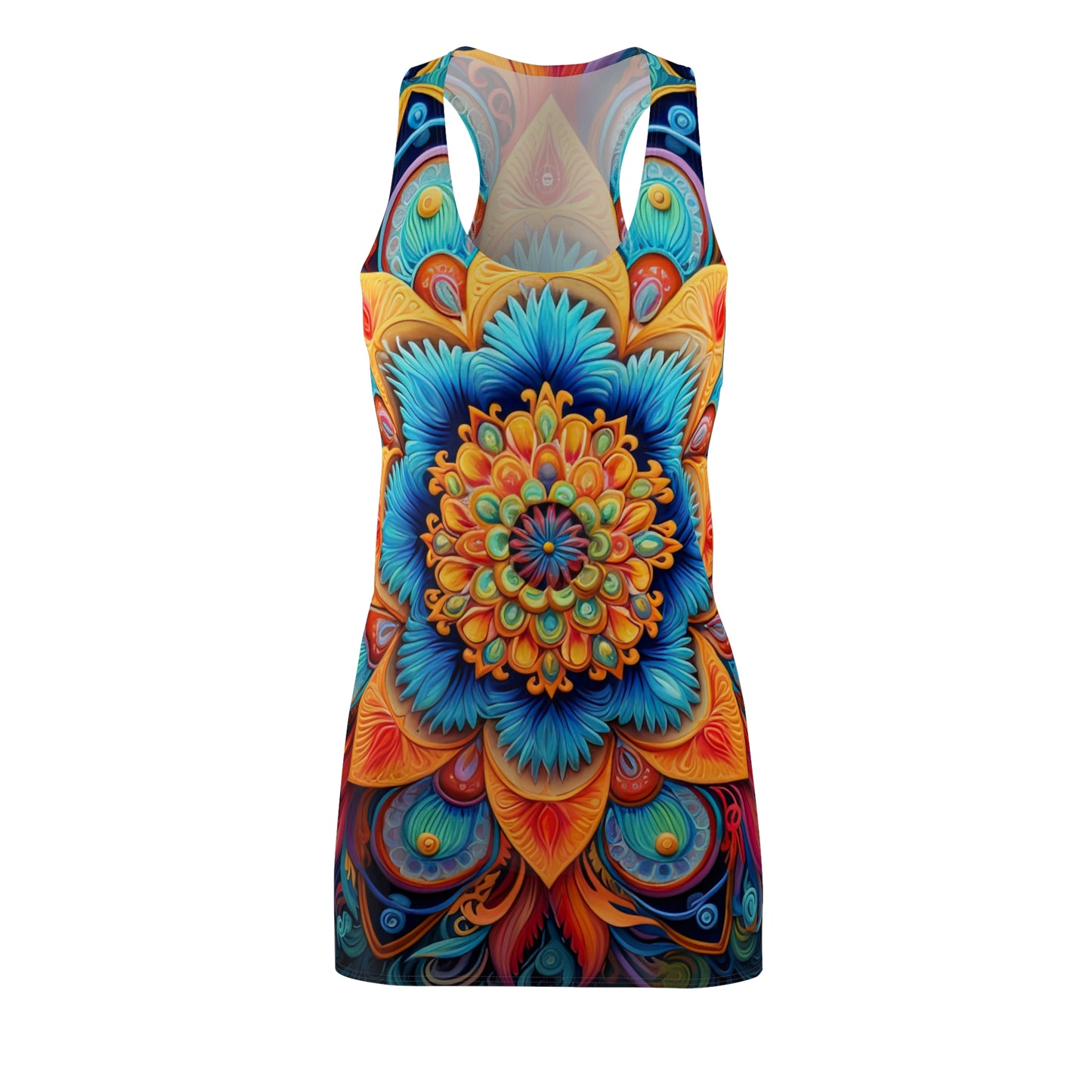 Floral Mandala - Artistic Racerback Dress