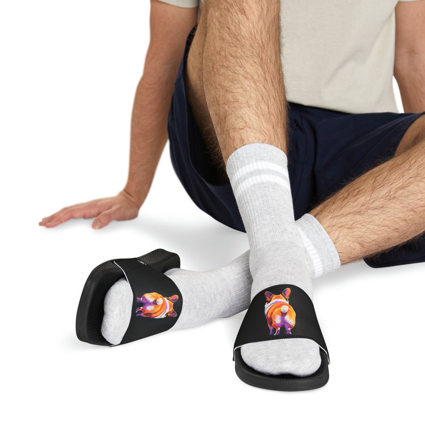 Corgi Butt - Men's Slides