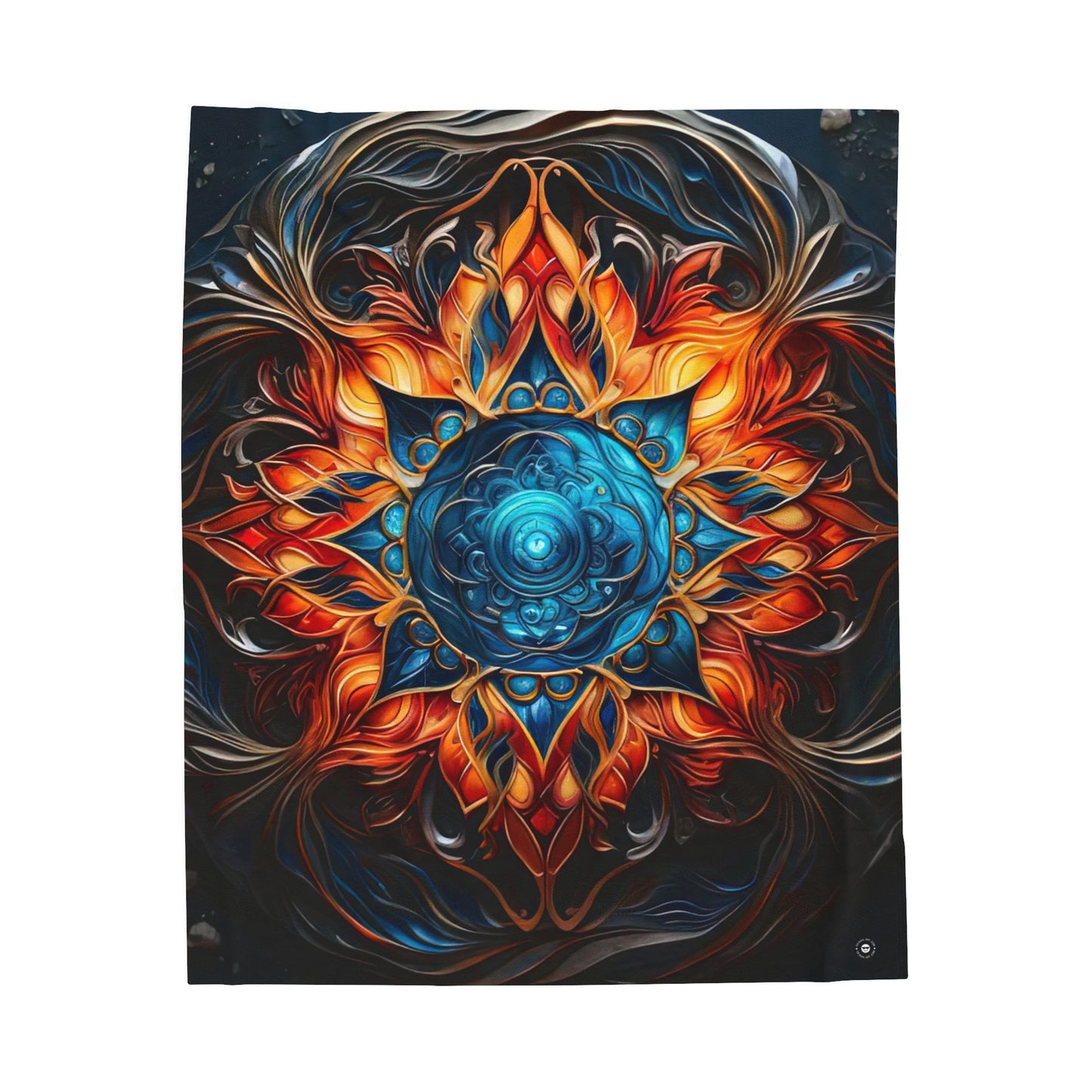 Fire and Ice - Artsy Throw Blanket