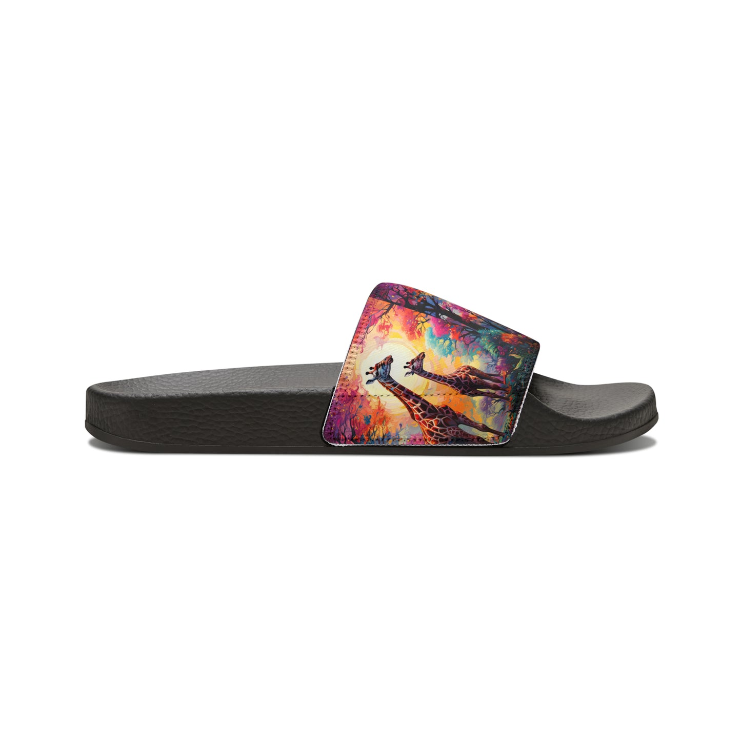 Giraffe Sunrise - Men's Slides