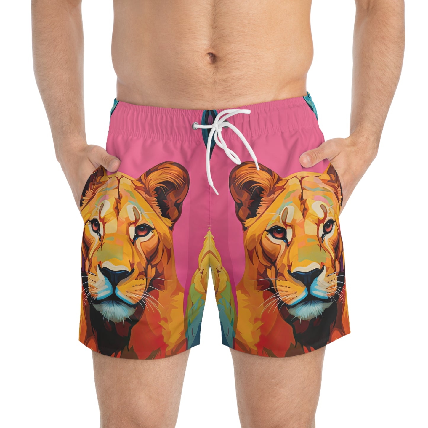 Lion Pride - Artsy Swim Trunks