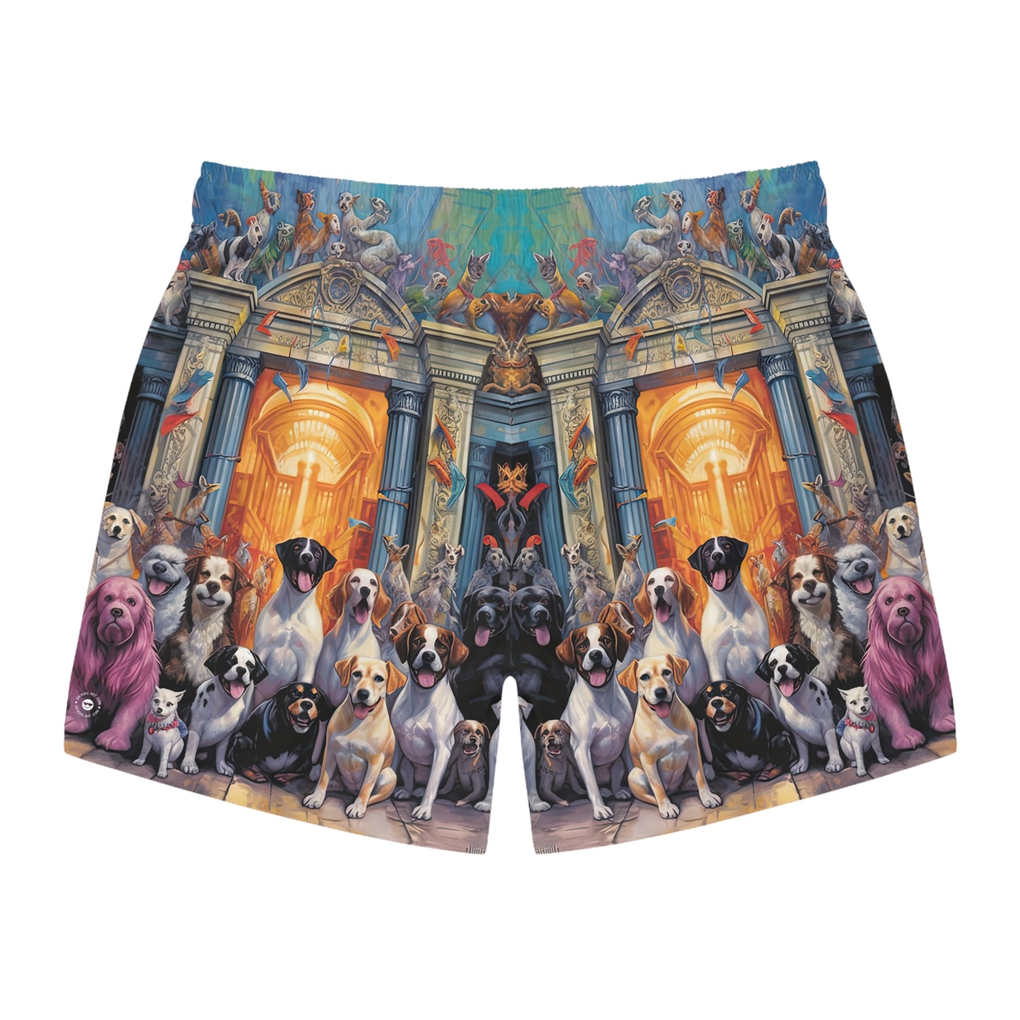 Welcome to the Pearly Gates - Artsy Swim Trunks