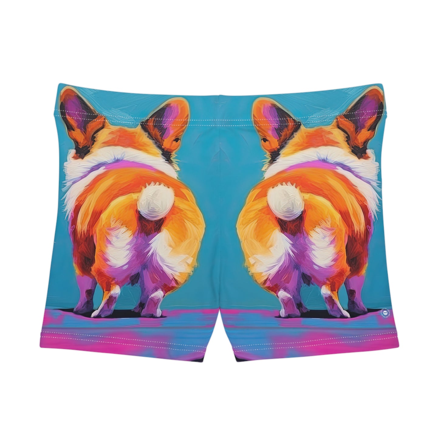 Corgi Butt in Blue - Artistic Shorts