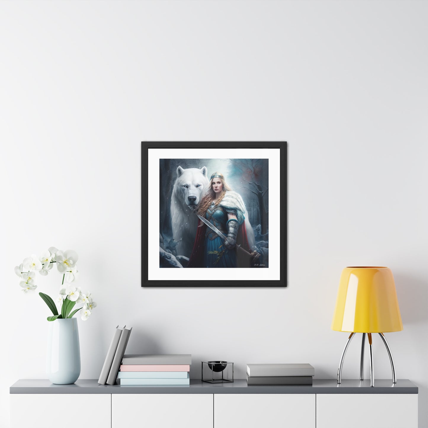 Polar Bear Baroness - Framed Fine Art Print