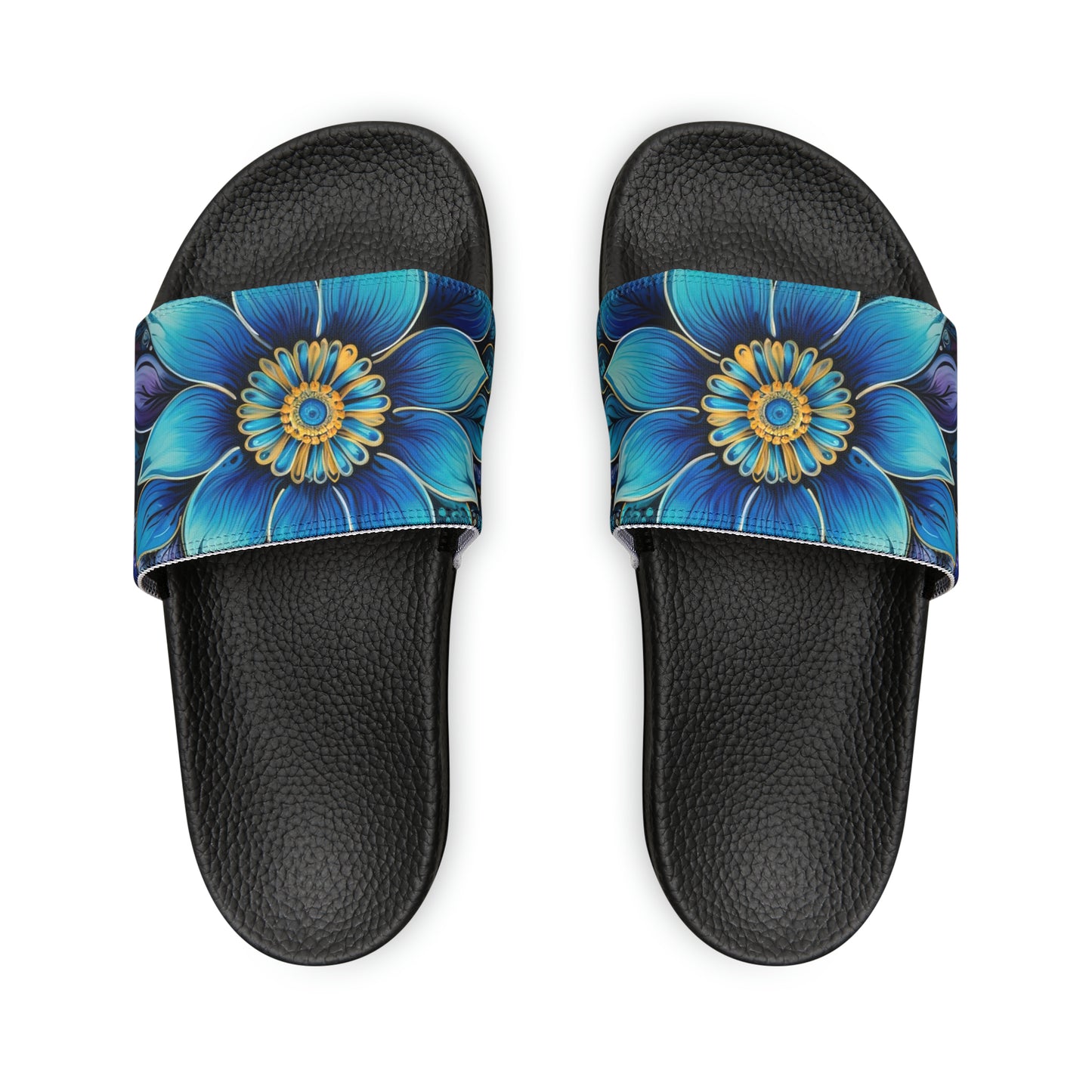 Blue Floral Mandala - Artsy Slides