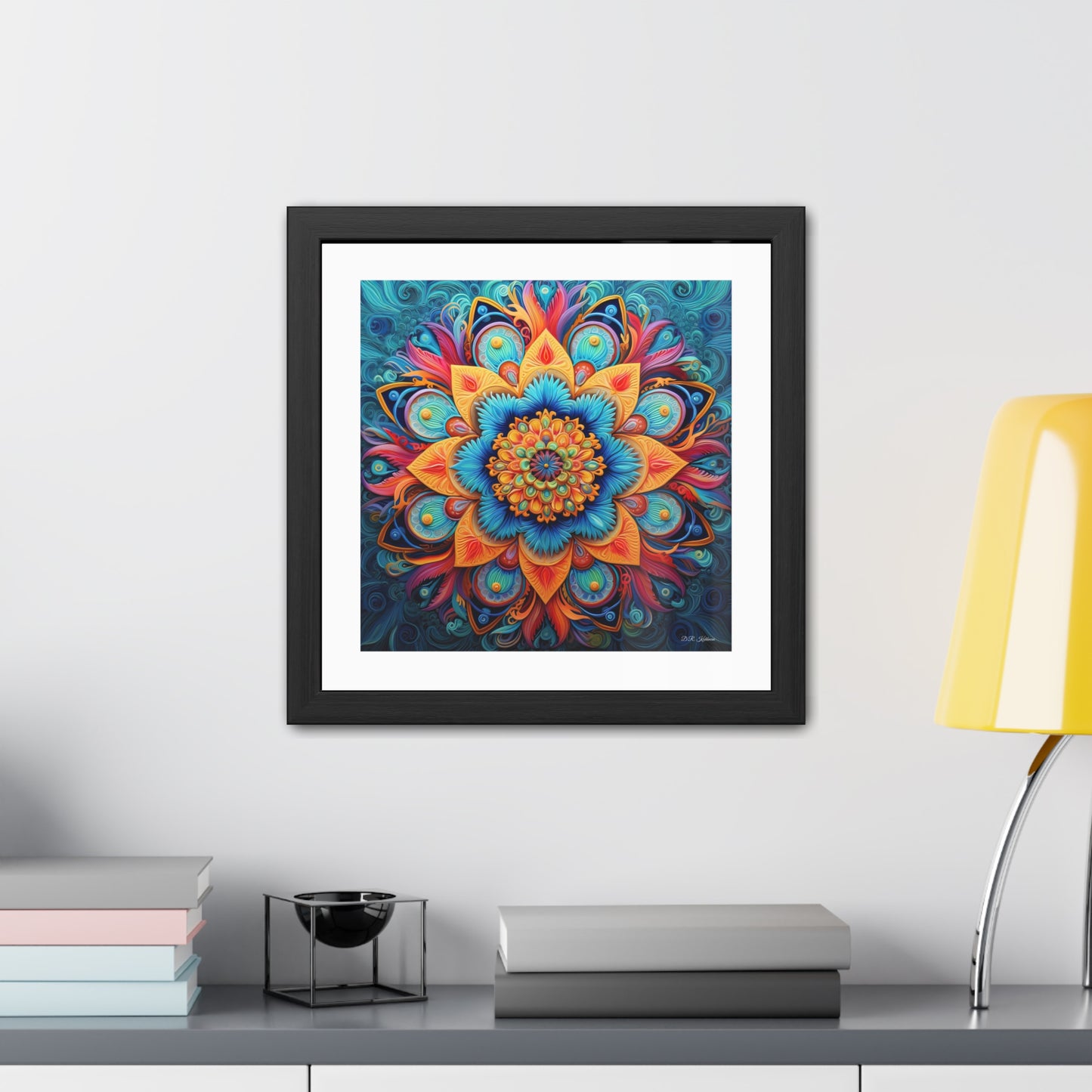 Floral Mandala - Framed Fine Art Print