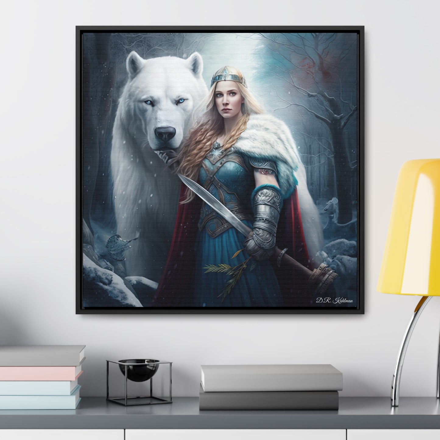 Polar Bear Baroness on Canvas