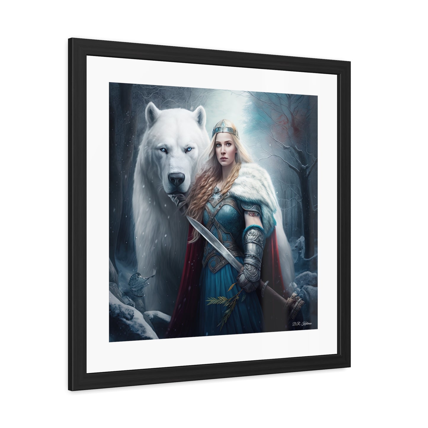 Polar Bear Baroness - Framed Fine Art Print