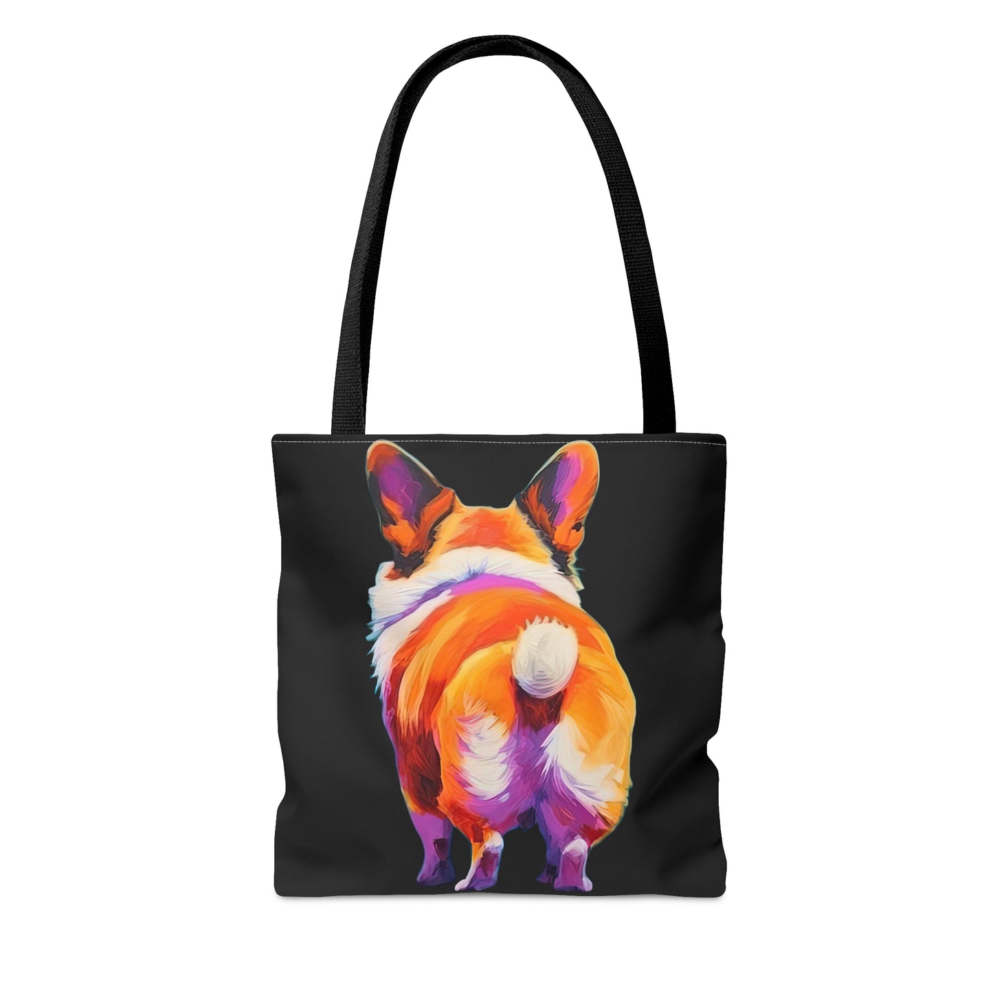 Corgi Butt in Black - Artistic Tote Bag