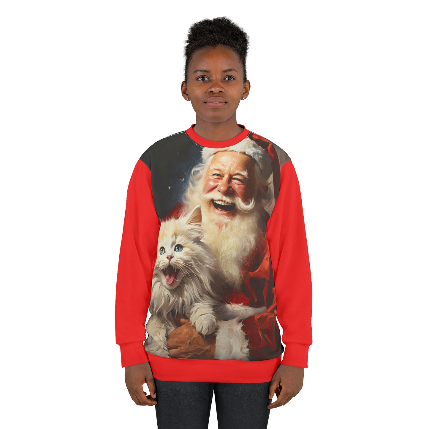 Santa Cat - Artistic Sweatshirt