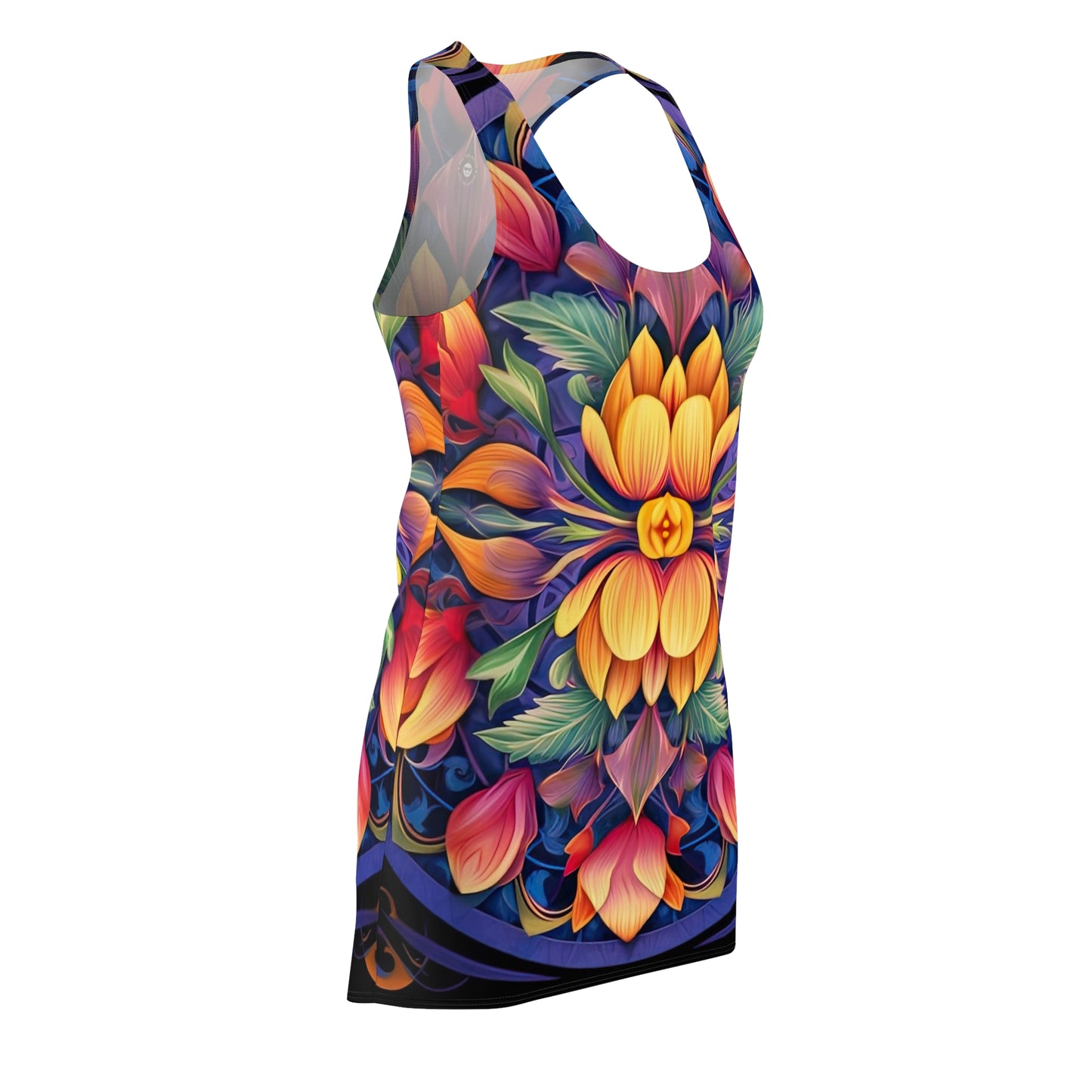 Tulip Mandala - Artistic Racerback Dress