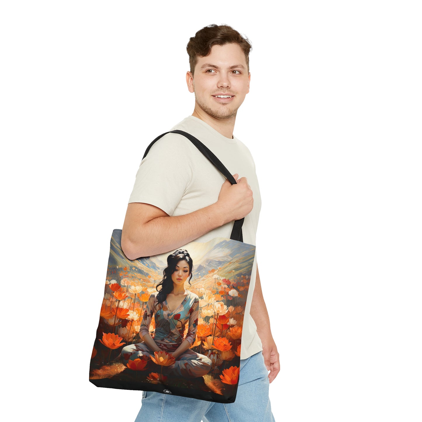 Enlotusment - Artistic Tote Bag