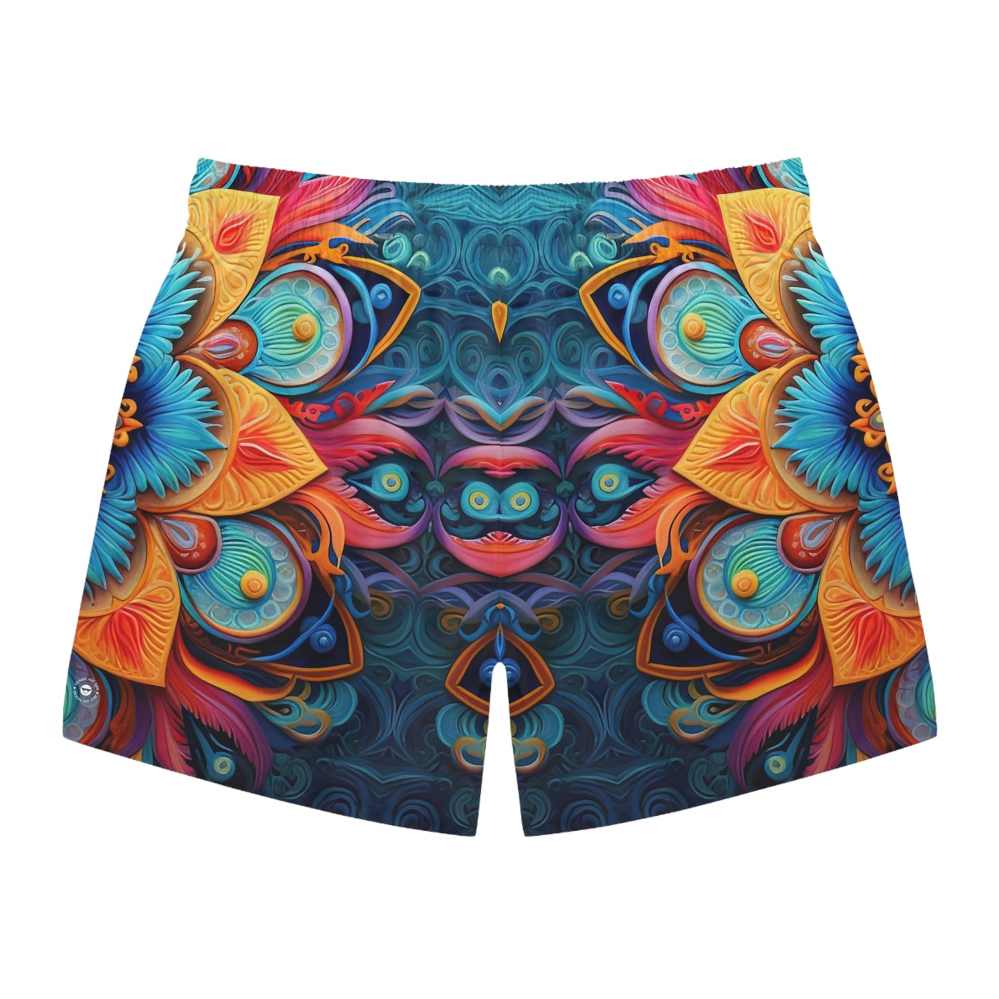 Floral Mandala - Artsy Swim Trunks