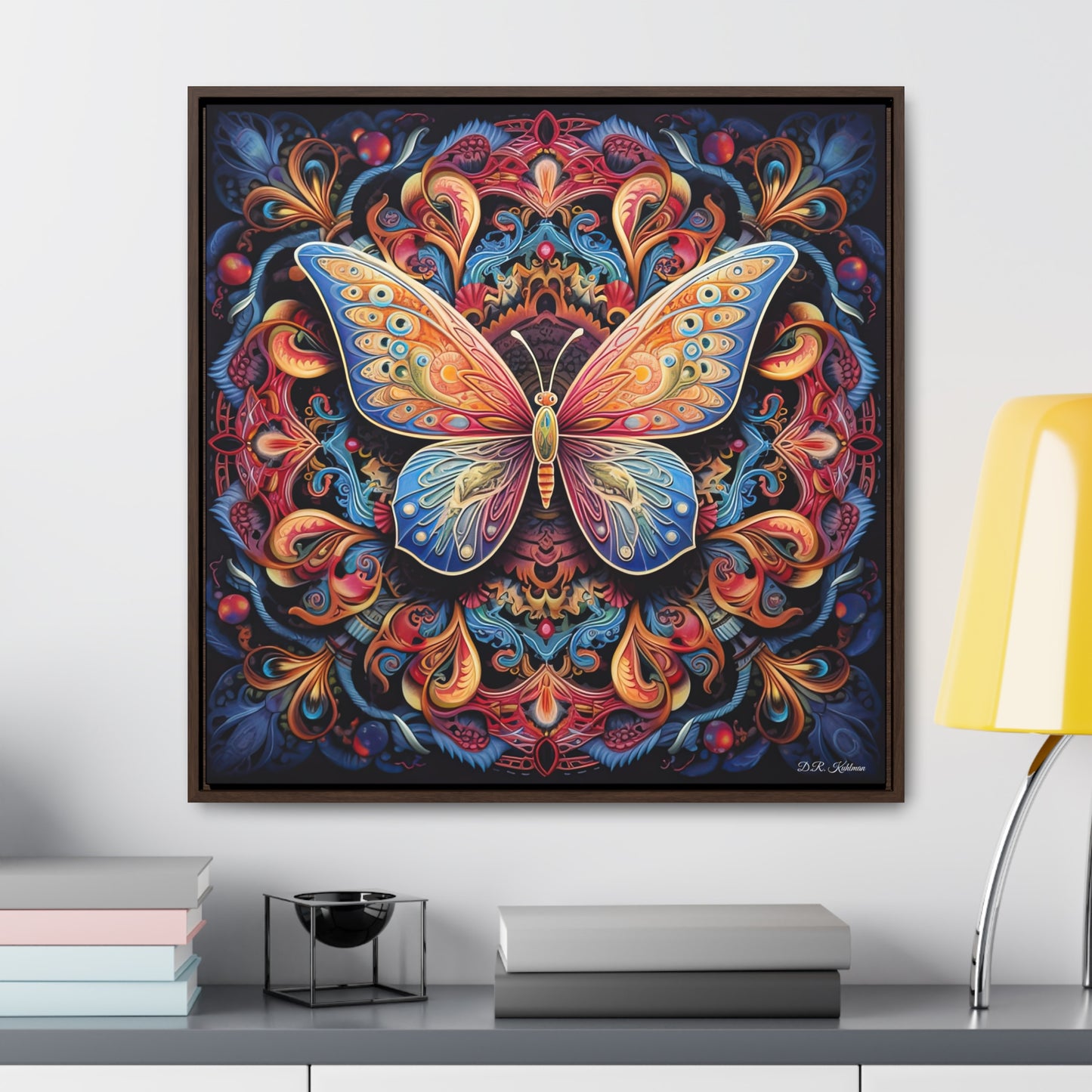 Butterfly Mandala on Canvas