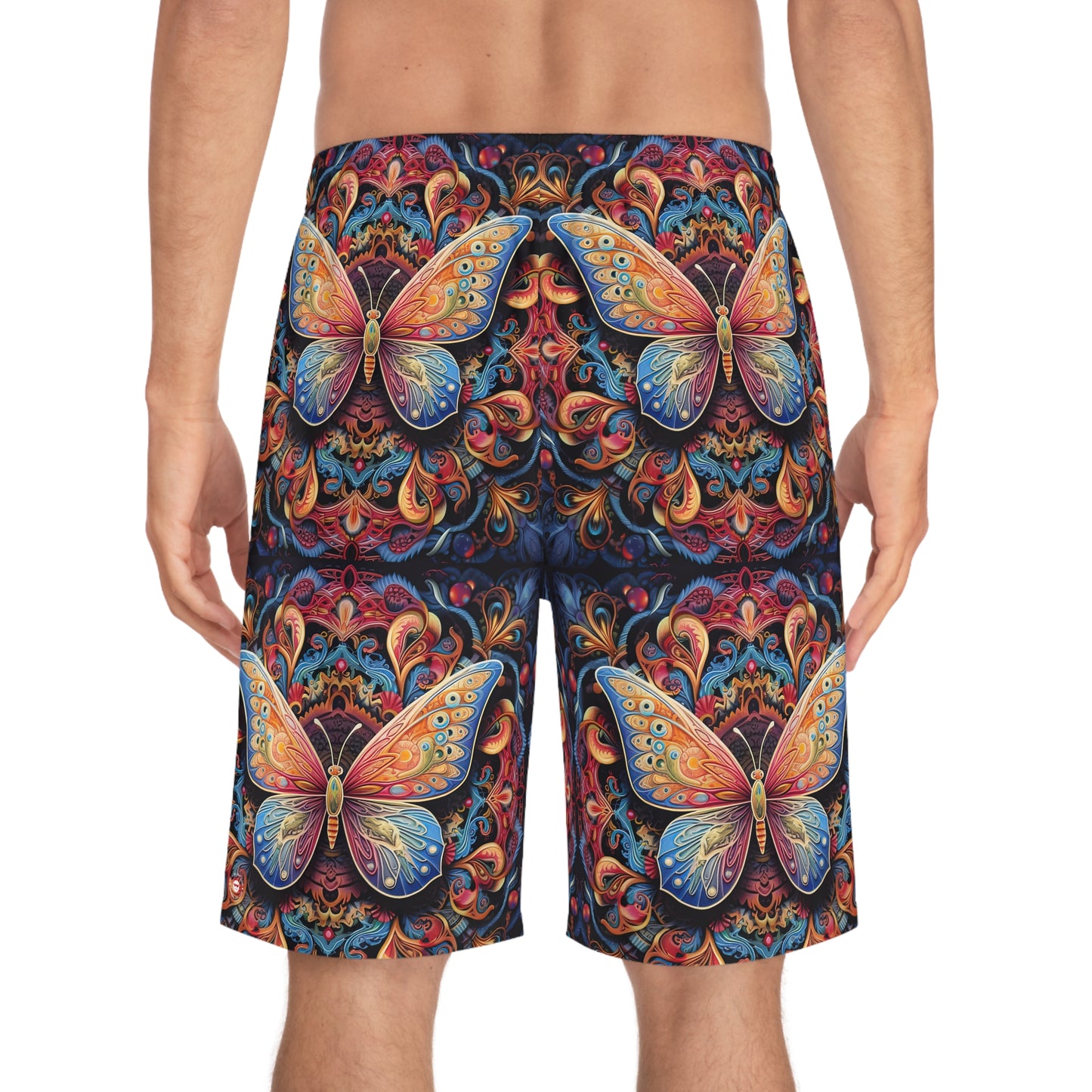 Butterfly Mandala - Artistic Board Shorts