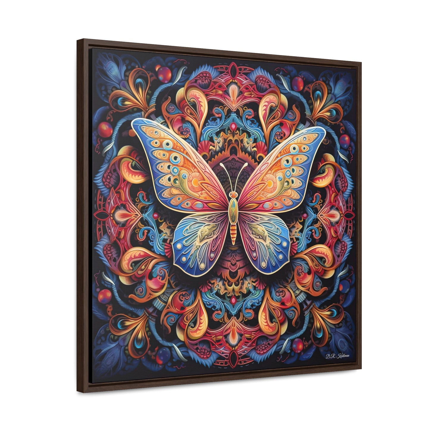 Butterfly Mandala on Canvas