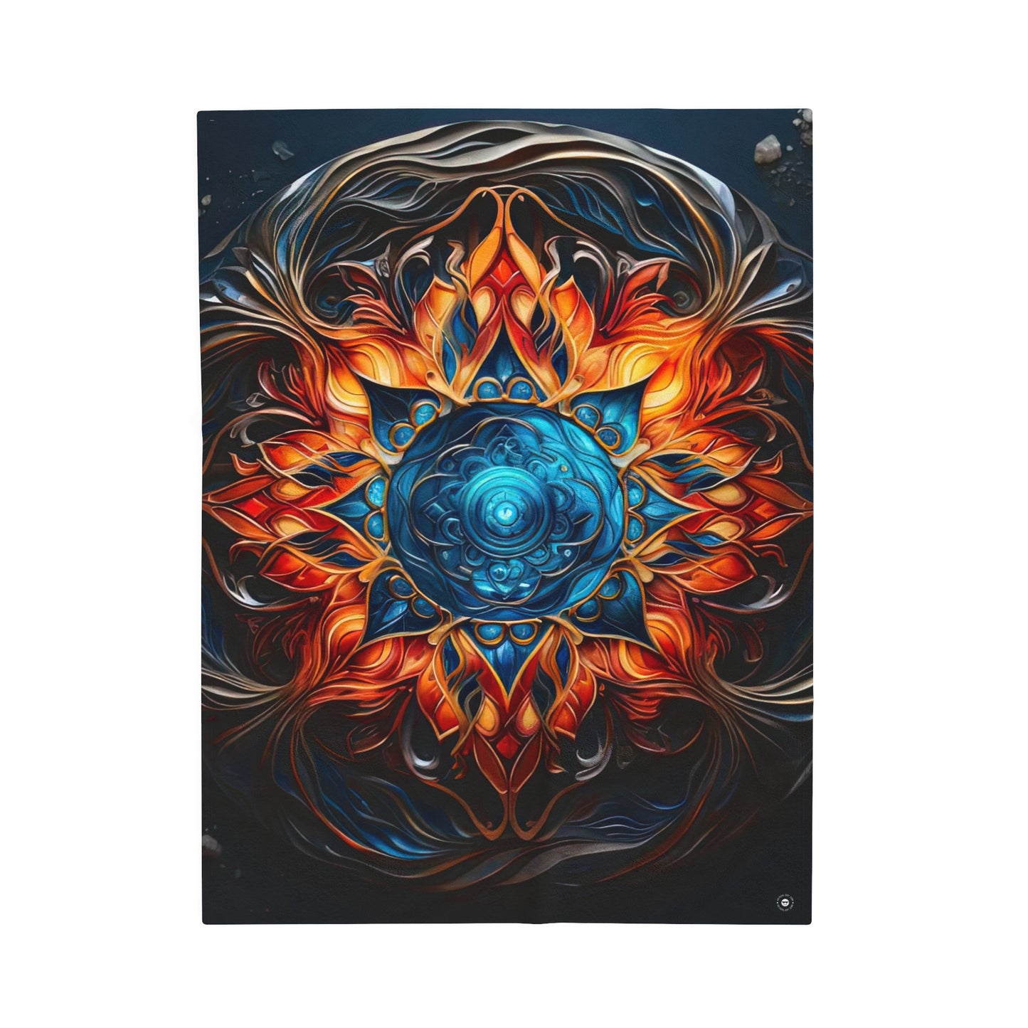 Fire and Ice - Artsy Throw Blanket