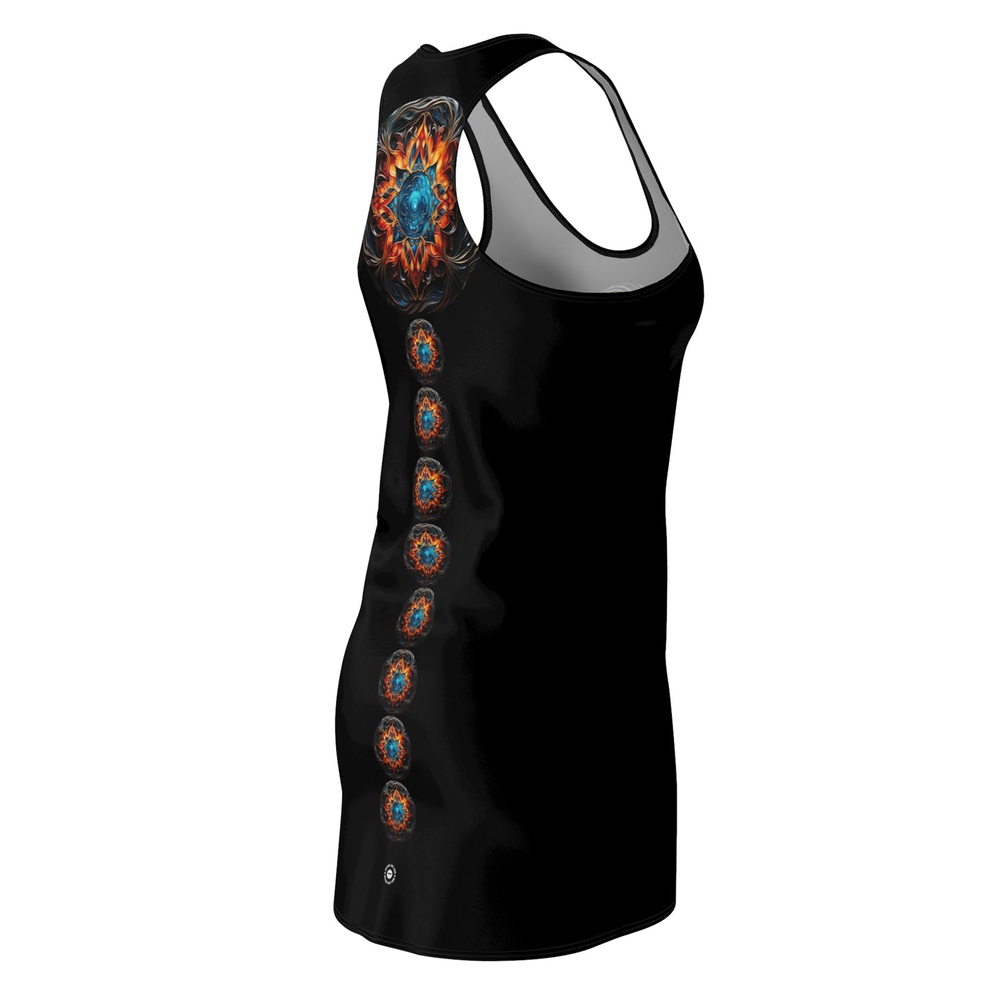 Fire and Ice Trail - Artistic Racerback Dress