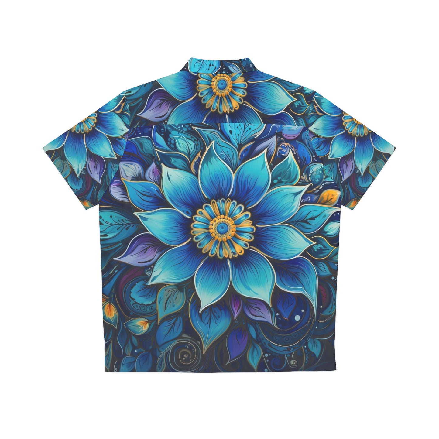 Blue Floral Mandala - California Chill Shirt